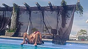 What happens when your cousin doesn't wear swimsuit at the pool