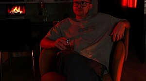 romantic dinner leads to doggystyle sex with cute redhead