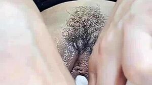 La coneja tries triple dildo penetration when horny.