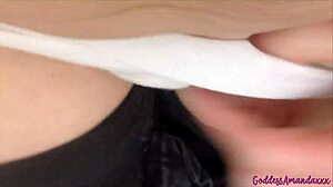 follow me in extra dirty cotton panty in bathroom