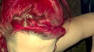 Redhead Streetwalker Sucks Dick Naked in Truck Backseat!