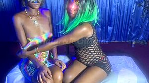 Besties Come for Audition, Get Lit at Bar, Wild Sex on Stage with Fingering and Licking