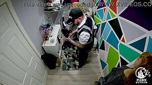 Talula Thomas, shoplifting slut, starts with big tits blowjob