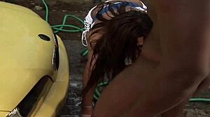 cytherea gets fucked in canoe!