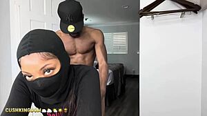 sexy booty chick fucks herself with dildo then gets real dick