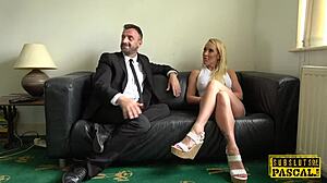 busty british sub gets roughly plowed by maledom in doggystyle