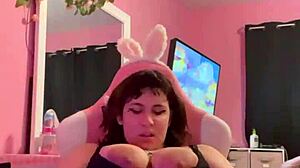 BBW Plays With Her Big Tits And Pussy Solo Masturbation