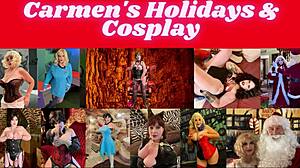 Granny Batgirl sucks Batman's cock in two positions