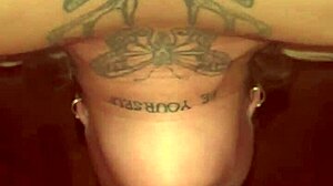 she gives a deepthroat and gets a facial on her big natural tits