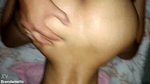 Young Brazilian girl couldn't hold back her moans during sensual sex.