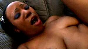 Ebony Couple Fucking Hard On Sofa