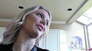 Sexy Wife In Fishnet Stockings During Absence