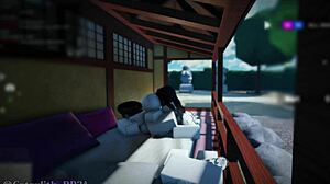 Big Tits Threesome With Follower