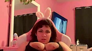 BBW Plays With Her Big Tits And Pussy Solo Masturbation