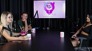 Val Mineirinha merész Bora castban Bruna Carlosszal átlátszó pirosban