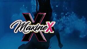 Best Solo Pussy Masturbation Maxine X Fucks Huge Toy