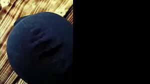 Slave dominated with pillory in homemade session