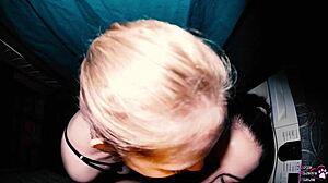 double oral fun in bathroom