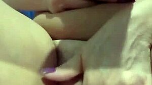 Old naughty woman masturbates intensely