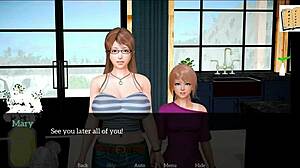 Teen 18+ and milf play erotic game with big ass and tits