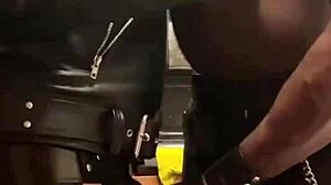 Black muscle dominates with big cock sucking