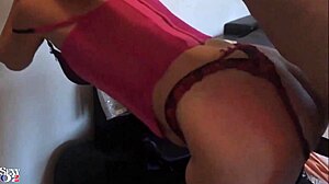 want to see french amateur in satin lingerie getting rimmed?