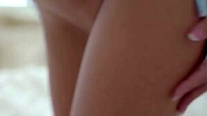 Petite Virgin Nymph Boasts Her Shaved Curves