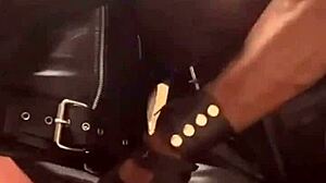 Black muscle dominates with big cock sucking