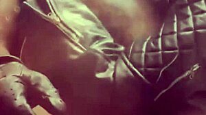 Black muscle dominates with big cock sucking