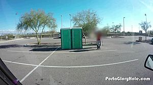 Portable gloryhole setup for public use