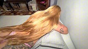 My stepdaughter lay seducing me, I couldn't resist and had to fuck her tight pussy