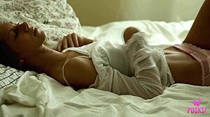 Skinny Roxana Fingers Her Butt In The Solo Scene With Socks Leading To Orgasm