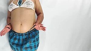 Hot Pregnant Milf Poses In Lingerie Before Fucking