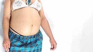 Hot Pregnant Milf Poses In Lingerie Before Fucking