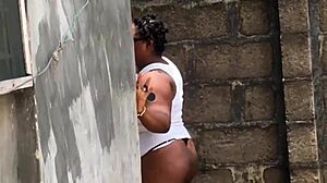 Neighbor's Wife Boldly Sucks My Big Indian Cock