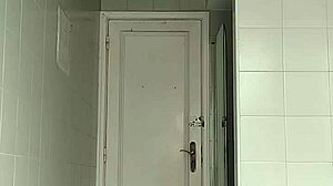 i'm the sexy guy shaving in black beach shorts