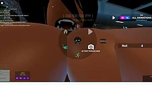 I let her fuck me long in Roblox game?