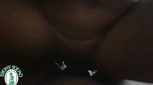 Ebony Woman Rides Ass Worshiping Homemade Scene