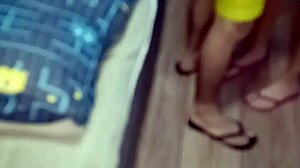 First anal with boyfriend, cum on tits