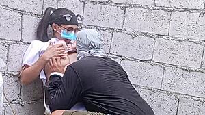 Pinay nurse gets hard fucked by construction worker in abandoned hospital 😏