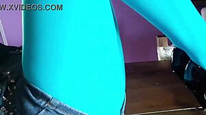 Milf In Pantyhose And Heels On Desk