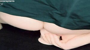 Trans Woman Hints at Riding Dildo Passionately