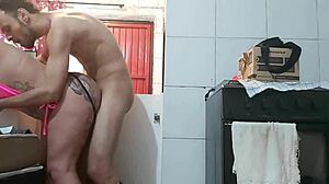 Latino with monster cock performs blowjob and fucks big ass milf pornstar in detailed scene