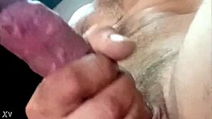 jerking off for my girlfriend, huge load coming