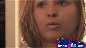 young blonde naked body close-up with fingering masturbation