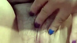 Old naughty woman masturbates intensely