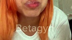 Young redhead takes anal with cum inside. Excited yet?