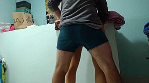 fat old guy fucks his beautiful stepsister while parents are away