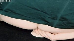 Trans Woman Hints at Riding Dildo Passionately