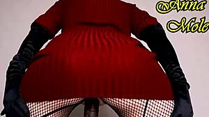 Ass and pussy close-up video compilation with gloves fetish.